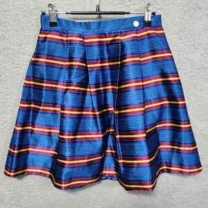 Parrot Italy Girls Skirt Blue Maroon A-Line Style Size 10‎ NWT